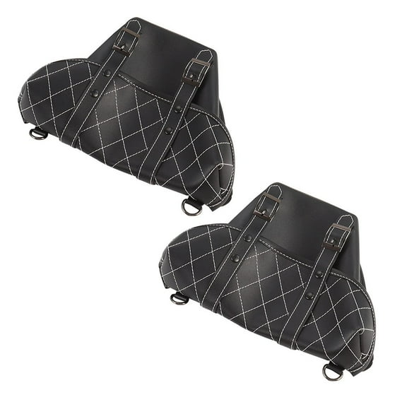 Motorcycle Saddlebag Luggage Storage Leather Tool Side Bags Waterproof