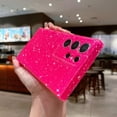 thumbnail image 5 of Compatible with Samsung Galaxy S23 Ultra Case, Cute Glitter Sparkly Bling Phone Cover for Women Girls (Hot Pink), 5 of 7