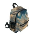 thumbnail image 2 of FORMRS School Backpack with Front Zippered Pocket 12" Elementary Student Travel Daypack, Floating Whale, 2 of 6