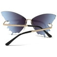 thumbnail image 3 of Styesk Sunglasses Womens Woman Rimless Shape Sunglasses For Beach Summer Sunglasses Womens Trendy, 3 of 3