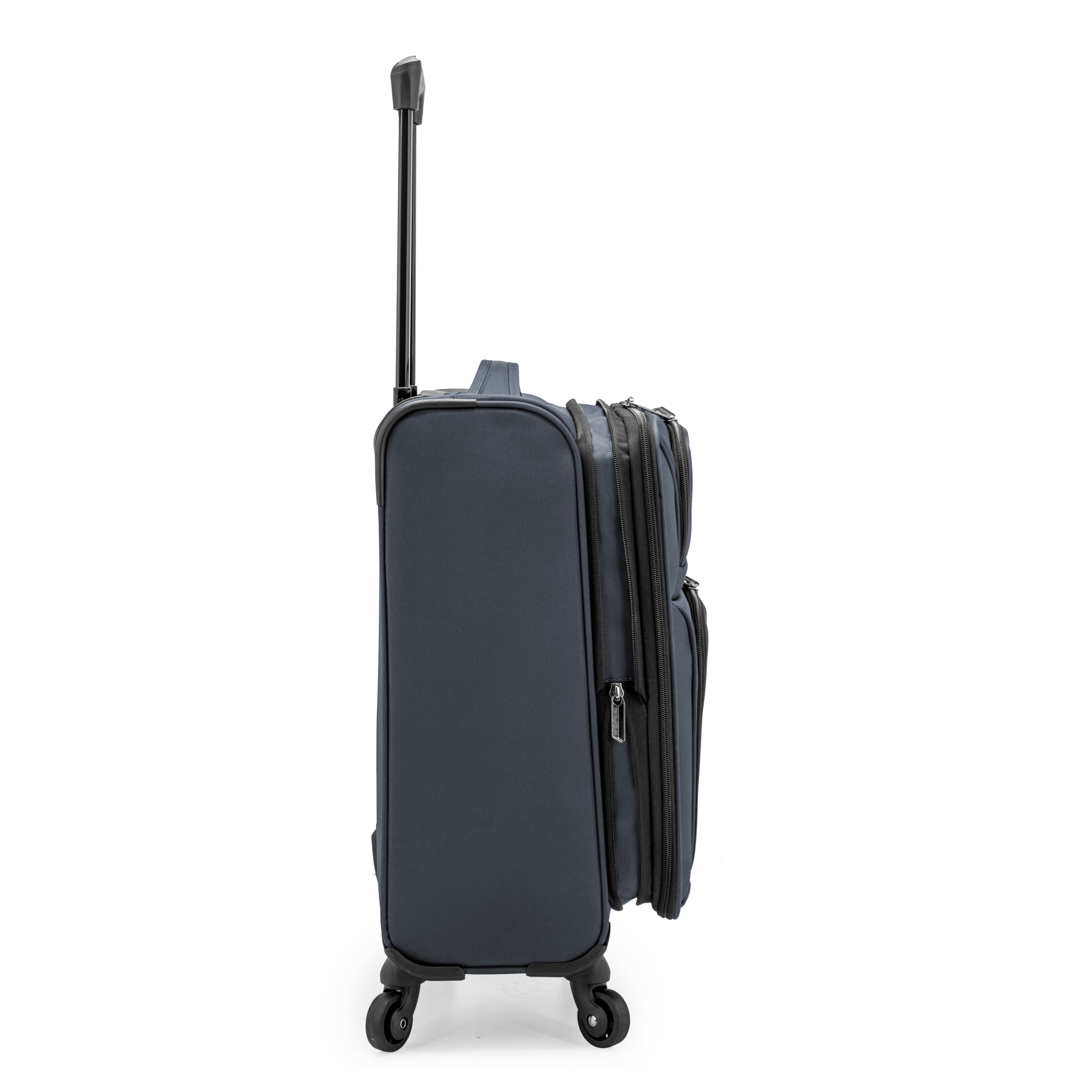 U.S. Traveler Anzio Softside Expandable Spinner Luggage, Softside, Dark Gray, 22" Carry-on