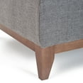 thumbnail image 6 of Finch Maxwell Mid Century Modern Upholstered Ottoman with Solid Wood Legs, Gray, 6 of 8