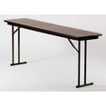 thumbnail image 1 of Set Leg Seminar Table - High Pressure Off (18 in. x 60 in./Walnut), 1 of 2