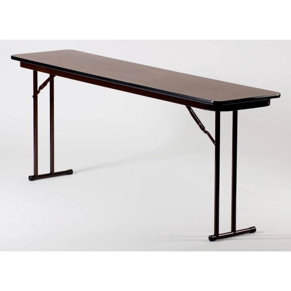 Set Leg Seminar Table - High Pressure Off (18 in. x 60 in./Walnut)
