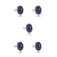thumbnail image 1 of sweethay Anillos de humor que cambian de Color fluorescente termocrómico cambiable accesorios para disfraces rellenos de bolsas para mujeres diamantes de imitación angulares 5Conjunto, 1 of 6