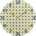 thumbnail image 5 of 10 Inch Mardi Gras Wall Clock, Silent Non Ticking Battery Operated Round Clock for Kitchen Office School Home Decorative, 5 of 7
