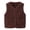 J#09-Coffee, variant on Toddler Baby Fleece Vest Zip Up Soft Sleeveless Jacket with Two Pockets, 12M-8Y