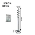 thumbnail image 1 of 100PCS Pocket Hole Screws Coarse Thread Self-Tapping Fasteners for Woodworking, 1 of 7