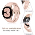 thumbnail image 3 of Silicone Sport Replacement Watch Band for Samsung Galaxy Watch 5/Watch 5 Pro,20mm Soft Adjustable Strap for Galaxy Watch 4/Galaxy Watch 4 Classic Women Men, 3 of 7