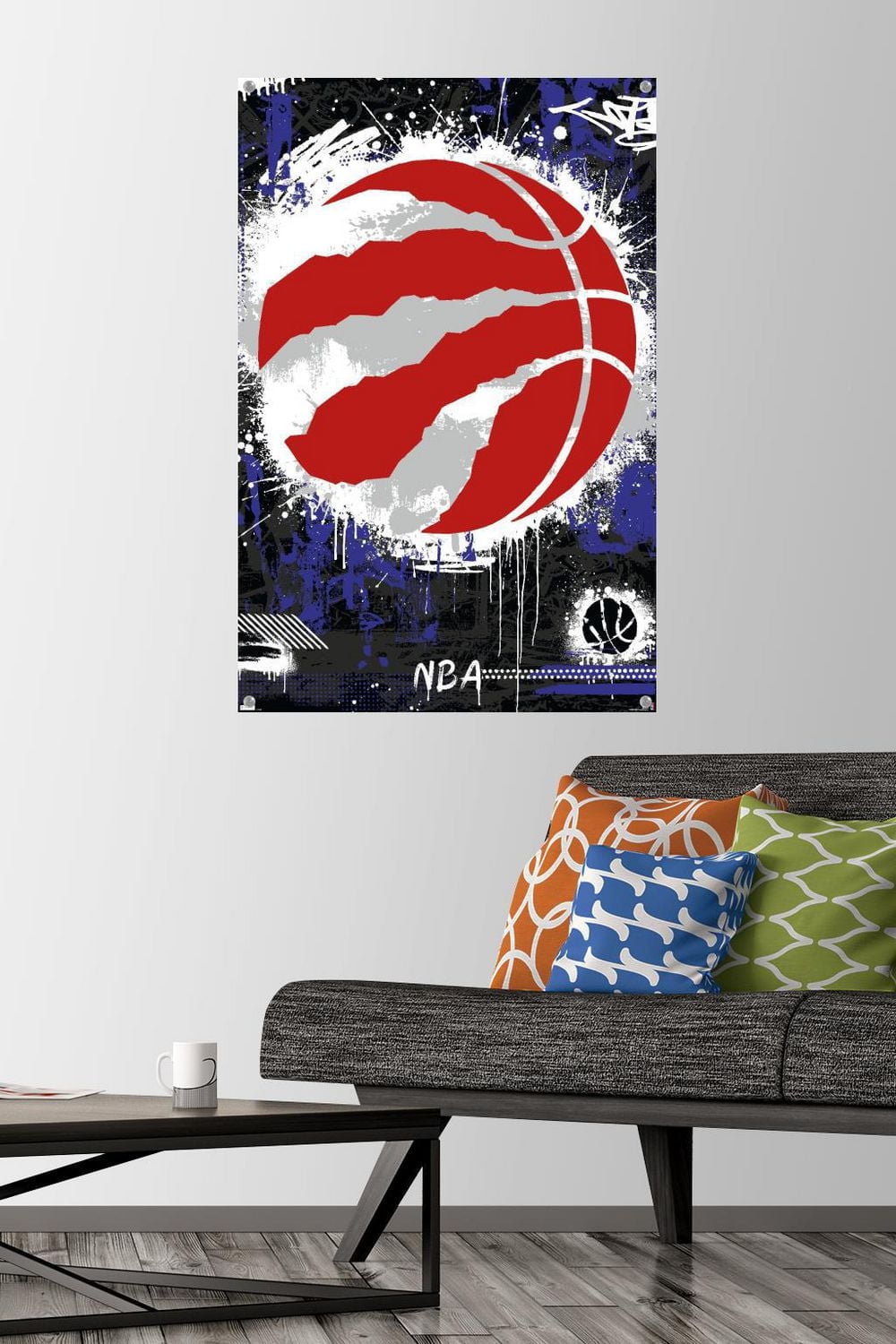 NBA Toronto Raptors - Maximalist Logo 23 Wall Poster, 22.375" x 34"