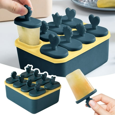 

Popsicle Mold Home Made Popsicle Sorbet Popsicle Children s 8 Grid Cheese Stick Diy Popsicle Mold Reusable Ice Cube Mold hanitom