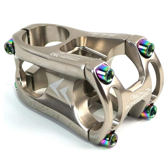 ZTZ Mountain Bike Stem,31.8mm 50mm Bicycle Aluminum Alloy Short Handlebar Stem for Most Bicycle, Road Bike, Mountain Bike, Cycling Handlebar Accessories (Sliver)