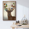 thumbnail image 5 of Christmas Gift Bearing Deer - Framed Gallery Wrapped Holiday Canvas - 17 x 25 - Rosewood Frame, 5 of 8