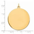 thumbnail image 7 of Auriga Fine Jewelry 925 Sterling Silver GP Engravable Round Polished Disc Charm for Women (L-39mm, W-32mm), 7 of 7