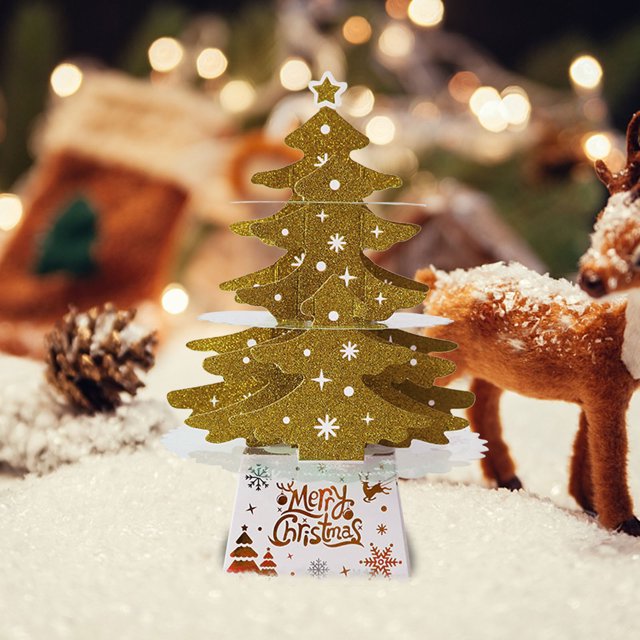 Decoraciones navideñas Mini Escritorio Adornos para árboles de Navidad Árbol de Navidad brillante con juego de luces Wmkox8yii gf8705