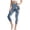 Blue A7, variant on Edvintorg Cropped Pants for Women Plus Size Floral Slim Fit Athletic Yoga Capris High Waisted Casual Capri Legging with Pockets Womens Fashion Blue M