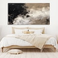 thumbnail image 2 of Minimalist Black and White Abstract Painting Large Black White Textured Wall Art Black And White 3D Abstract Art Gifts for Home,Unstretched,Frameless,(114*228cm)45*90lnches, 2 of 5