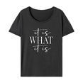 thumbnail image 1 of Camiseta para mujer verano suave Activewear cuello redondo camisa para viajar uso diario XL, 1 of 7