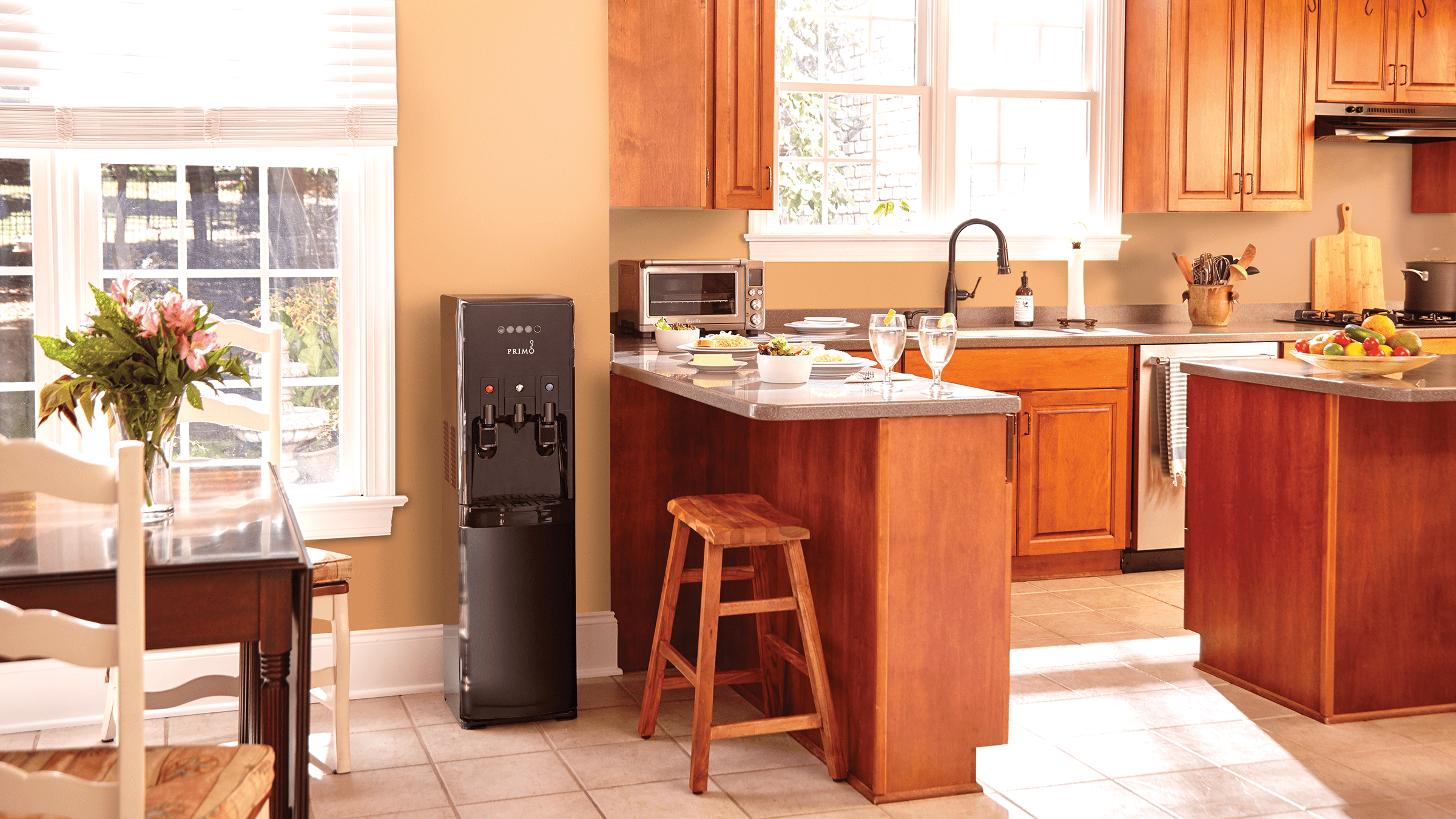 Open Box Primo 601088 Bottom Loading Hot/Cold Water Dispenser, Black