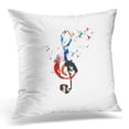 thumbnail image 1 of EREHome Choir Colorful Music Instrument Opera Symphony Treble Clef Pillow Cover 16x16 Inches Throw Pillow Case Cushion Cover, 1 of 1