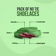 thumbnail image 2 of Laceez No Tie Shoe Laces for Kids, Single Pack - Elastic Shoe Laces for Toddlers, Sports Shoes, Sneakers Comfort & Smart look (Green, Large), 2 of 6