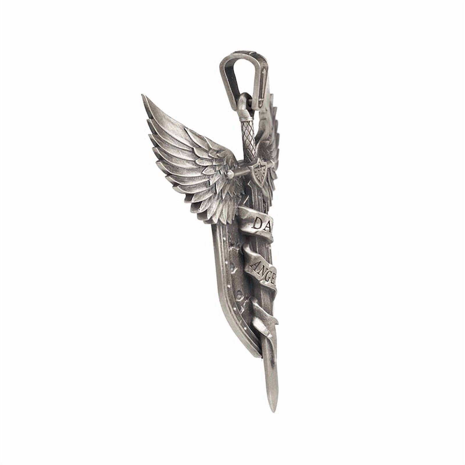 Starforged Lion El'Jonson Warhammer 40K Dark Angels Necklace Men's Space Marines Pendant Sterling Silver