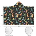 thumbnail image 3 of Wearable Blanket,Colorful Dinosaurs Eggs Pattern Hooded Wearable Flannel Blanket for Adults & Teens,Winter Poncho Shawl Wrap Cape Cozy Anti-Pill,60"x80", 3 of 5