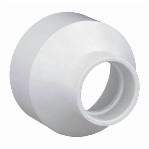 Manufacturer Varies PVC Reducer, Hub, 3 in x 1 1/2 in Pipe Size 1WKJ2