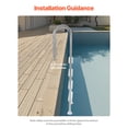 thumbnail image 4 of KFFKFF Swimming Pool Ladder, 4-Step Double Handrails Stairs with Non-slip Heavy Duty Steps, Stainless Steel Load Capacity 265 lbs, for 54 In Inground Pools, 4 of 9