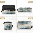 thumbnail image 5 of Hair Tool Organizer Bag with Heat Resistant Mat Removable Travel Storage Case for Hot Air Brushes Curling Irons Blue Crab and Shells, 5 of 8