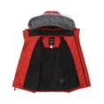 thumbnail image 4 of Wantdo Boy's Puffer Coat Thicken Padded Puffer Jacket Waterproof Outerwear Parka Red 8, 4 of 6
