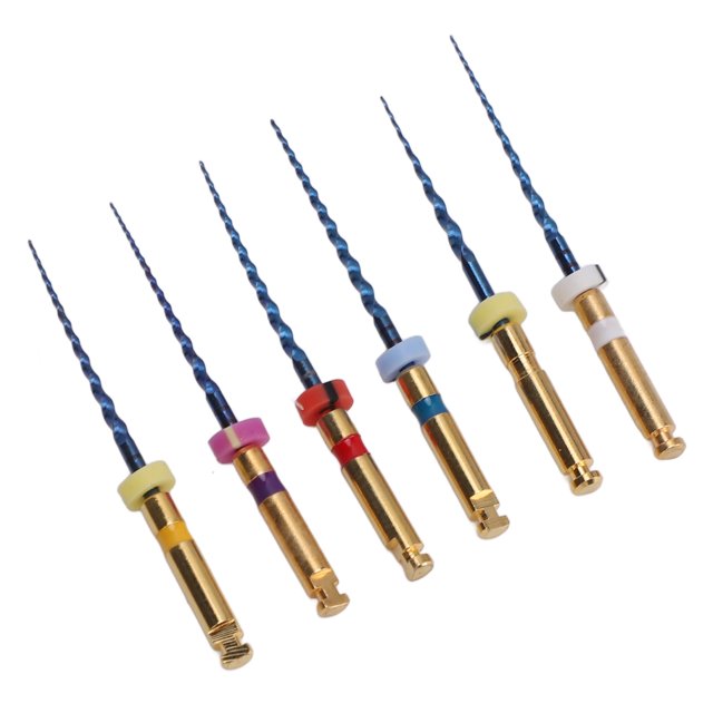 Endodontic Canal Files, Large Taper Fine Tip Heat Resistant Exceptional Flexibility Metal Thermal Activation SX F3 Canals Files for Hospitals 21mm