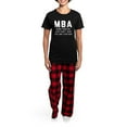 thumbnail image 4 of CafePress - MBA When Your BS Just Can't Women's Dark Pajamas - Women's Short Sleeve Print T-Shirt and Pants Dark Cotton Pajama Set, 4 of 7