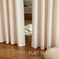 thumbnail image 5 of NICETOWN Faux Linen Curtains for Living Room, Semi Sheer Linen Light Filtering Farmhouse Curtains Rod Pocket Back Tab Privacy Faux Linen Drapes for Bedroom Dining Room, 52"x90", Natural, 2 Panels, 5 of 9