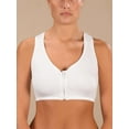 thumbnail image 2 of Easy Comforts Style Front Zip Mesh Back Bra, White, 40 B/C, 2 of 5