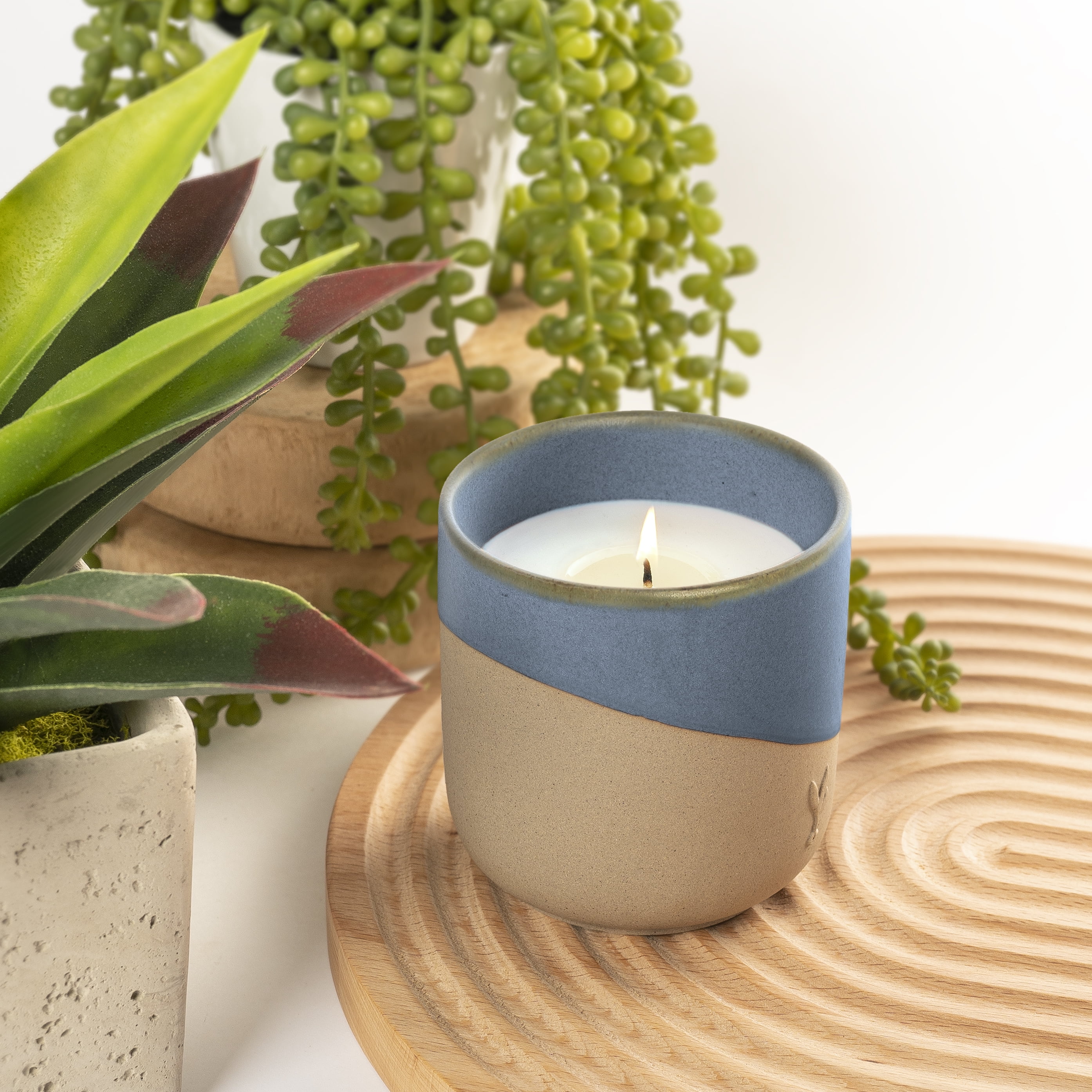 Better Homes & Gardens Blueberry Scented 13.9oz Ceramic Dip Single-Wick Candle by Dave & Jenny Marrs