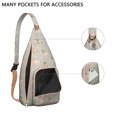thumbnail image 4 of Bone Pattern Sling Backpack - Dog Lover's Crossbody Bag, Fashionable Multi-Pocket Pack for Daily Use, 4 of 4
