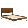 thumbnail image 4 of Modway Alana Full Wood Platform Bed with Splayed Legs in Walnut, 4 of 11