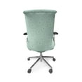 thumbnail image 5 of Ambesonne Floral Office Chair Cover Stretchable High Back, Spring Love Petals Blossom, Almond Green and Taupe Grey, 5 of 6