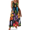 thumbnail image 2 of Mexican Flowers Sleeveless Dress dresses for special events Evening dresses cute dress, 2 of 6