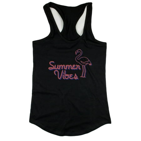 365 PRINTING - Black Summer Vibes Flamingo Tank top for Women Summer ...