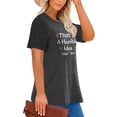 thumbnail image 3 of XCHQRTI Horrible Idea Tshirt Plus Size Women Shirt Sarcastic Graphic Tees Oversized Humor Letter Tee Short Sleeve, 3 of 7