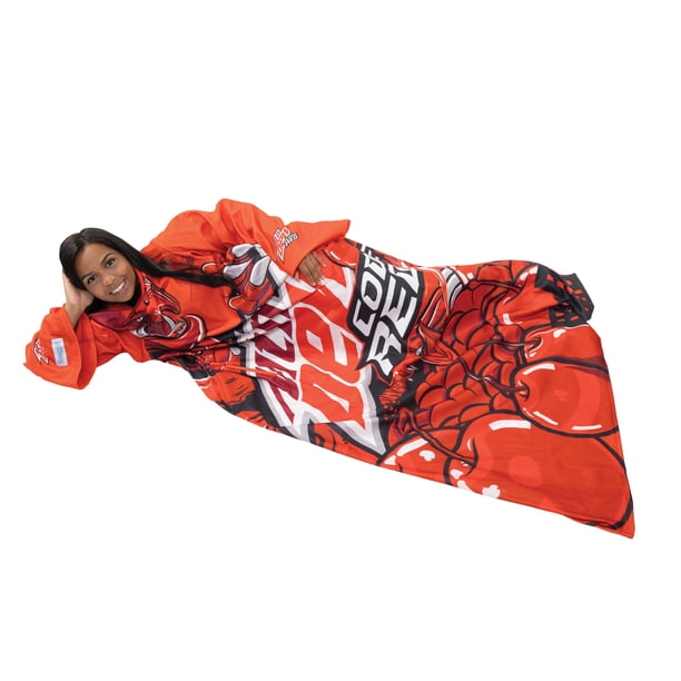 Snuggie Fleece Wearable Blanket with Sleeves, Mountain Dew Code