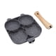 thumbnail image 5 of Sartén negra para tortilla sartén de 4 agujeros resistente al calor de gran capacidad de uso amplio con asa para cocina Fugacal Otros, 5 of 8