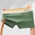 thumbnail image 3 of Men Boxer Underwear Mid-rise Elastic Waist U-Convex Shorts Briefs Patchwork Color U-Convex Breathable Panties, 3 of 8
