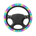 thumbnail image 3 of Disketp Rainbow Scales2 Elastic Microfiber Steering Wheel Cover for Truck,SUV,Cars,Universal 15 inch,Anti-Slip, 3 of 8