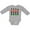 AC-Heather Grey, variant on Christmas Dabbing Tin Soldier Boys or Girls Long Sleeve Baby Bodysuit