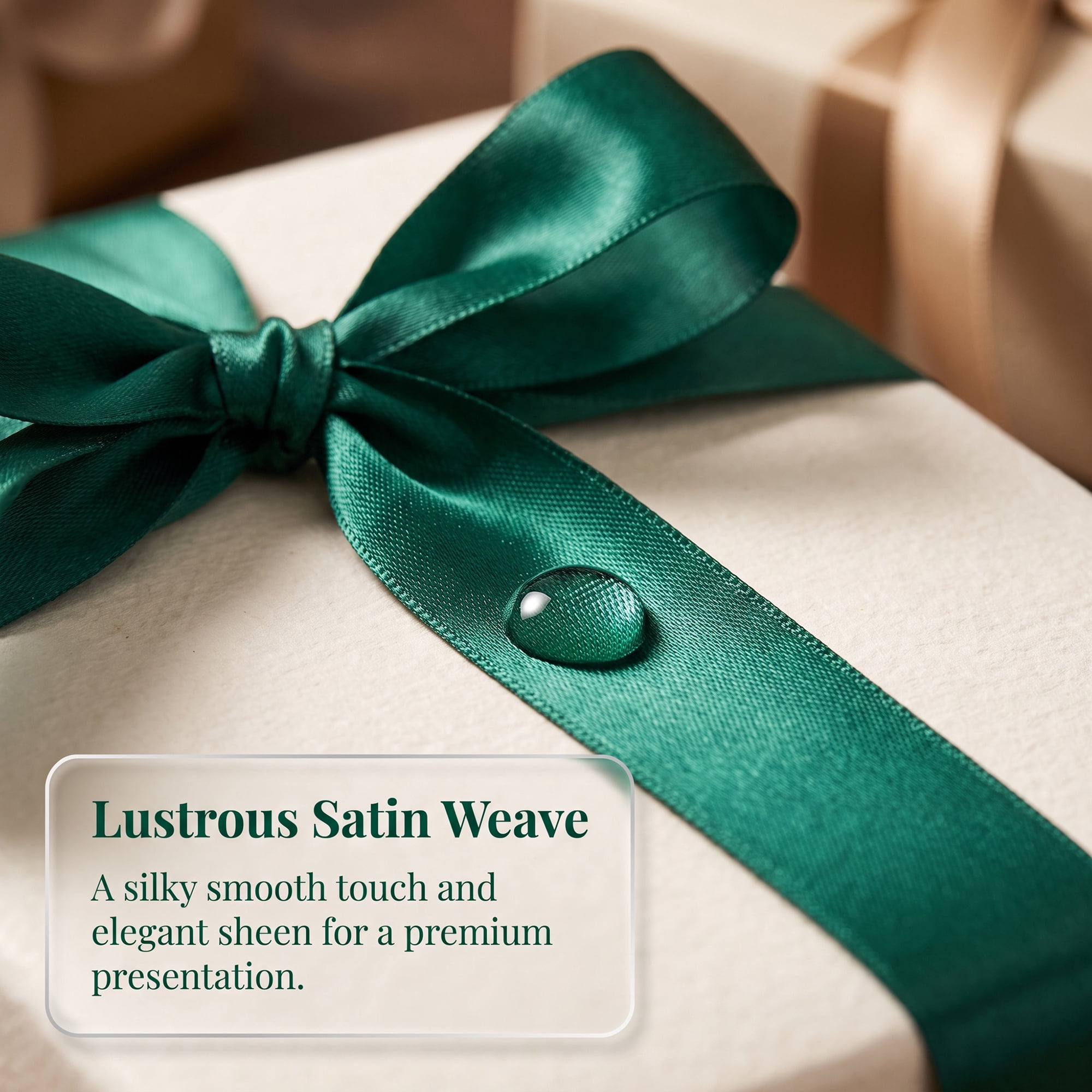 Unique Bargains Elegant Satin Ribbon for Gift Wrapping and Decoration Purposes Green