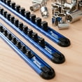 thumbnail image 4 of Precision Defined Aluminum Tool Socket Holder Blue, 3/8"x16 Clips, 4 of 8