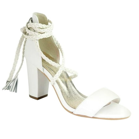 

Womens Fashionable Faux Leather High-heeled Shoes Lace-up Summer Sandals Summer Open Toe Slide Sandals Comfortable Flats Flip-Flops Sandal Casual Platforms Wedge Sandals Heeled Sandals A44067